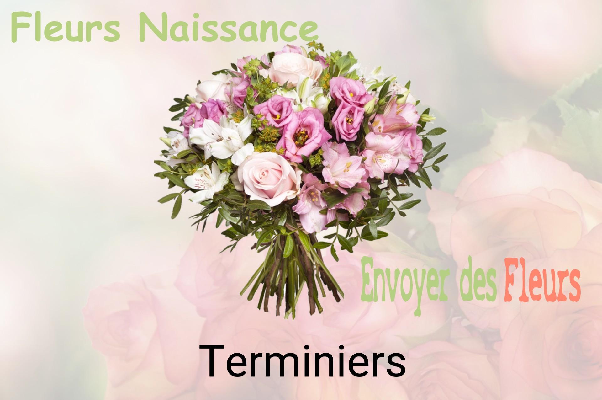 Bouquet de fleurs de naissance livré à Terminiers